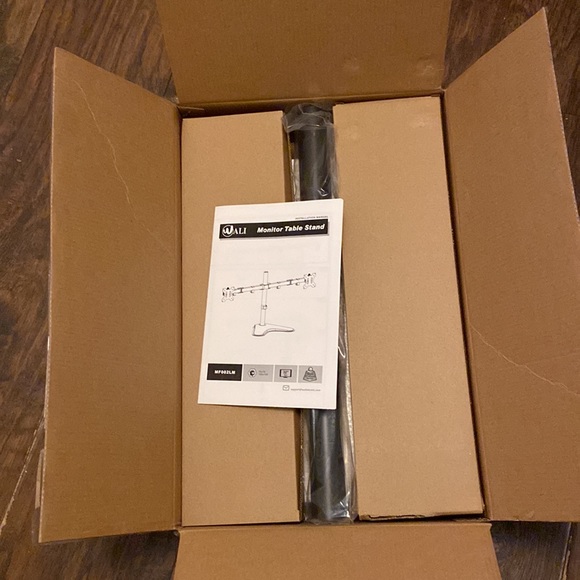 Dual LCD Monitor Fully Adjustable Desk Mount Fit Two Screens - Picture 7 of 7